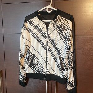 Blanc Noir silk jacket two-sided